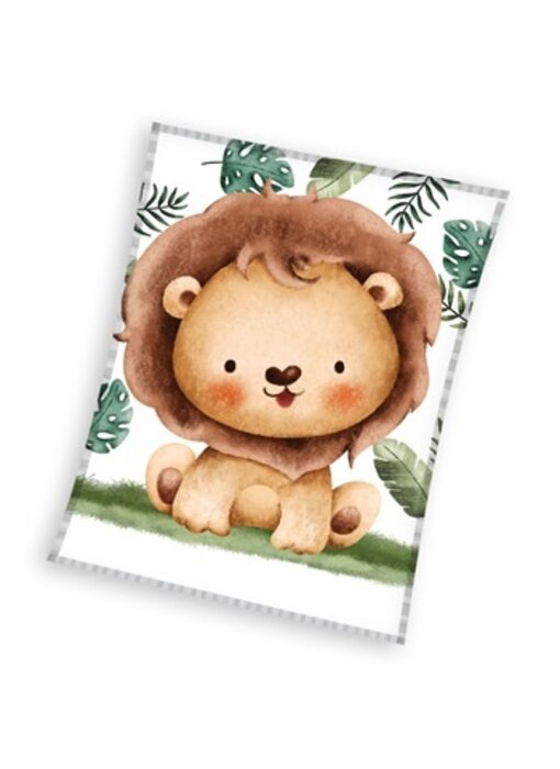 Carbotex Couverture polaire Lion 110 x 140 cm Polyester