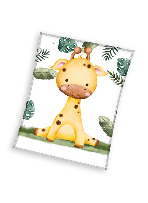 Carbotex Couverture polaire Girafe 110 x 140 cm Polyester