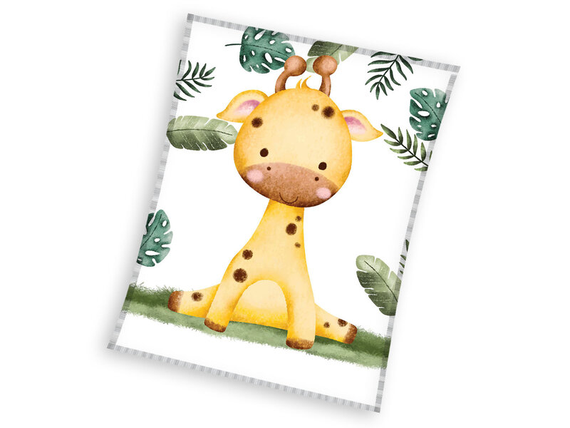 Carbotex Fleecedecke Giraffe - 110 x 140 cm - Polyester