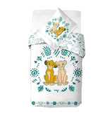 Disney The Lion King Simba & Nala Duvet Cover - 140 x 200 + 60 x 70 cm - Cotton