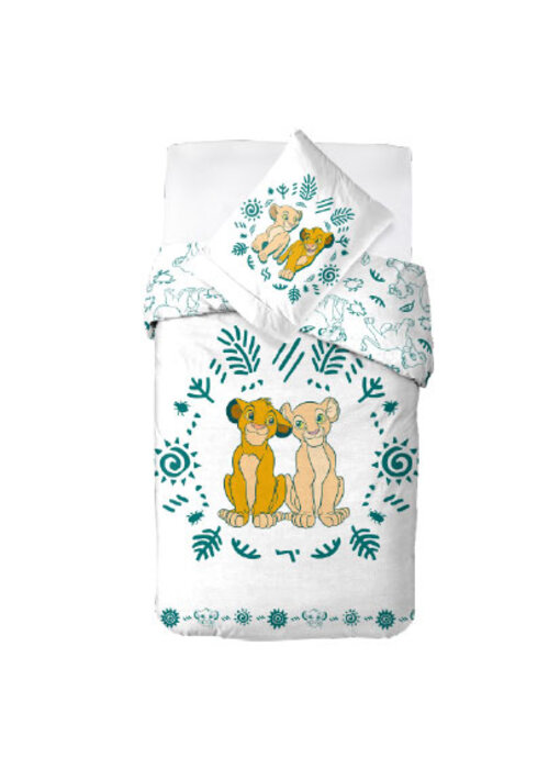 Disney The Lion King Simba & Nala Duvet Cover 140 x 200 cm / 60 x 70 cm Cotton