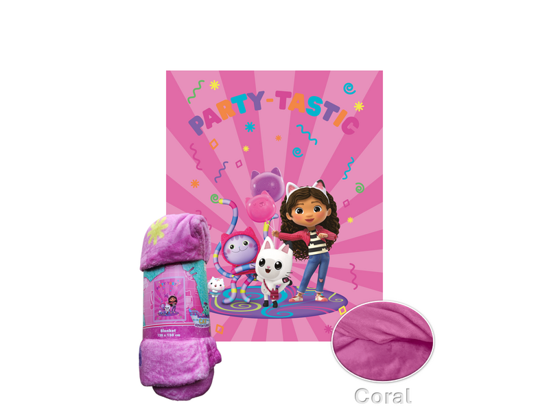 Gabby's poppenhuis Fleece Blanket Party-Tastic - 120 x 150 cm - Polyester