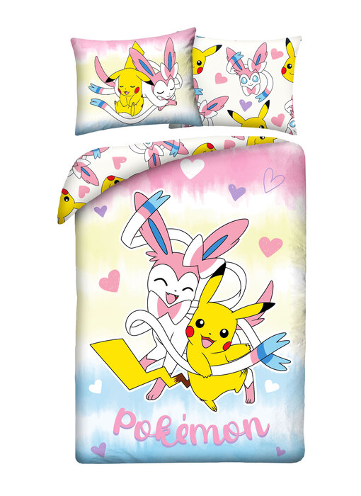 Pokémon Sylveon Duvet Cover 140 x 200 + 70 x 90 cm Polyester
