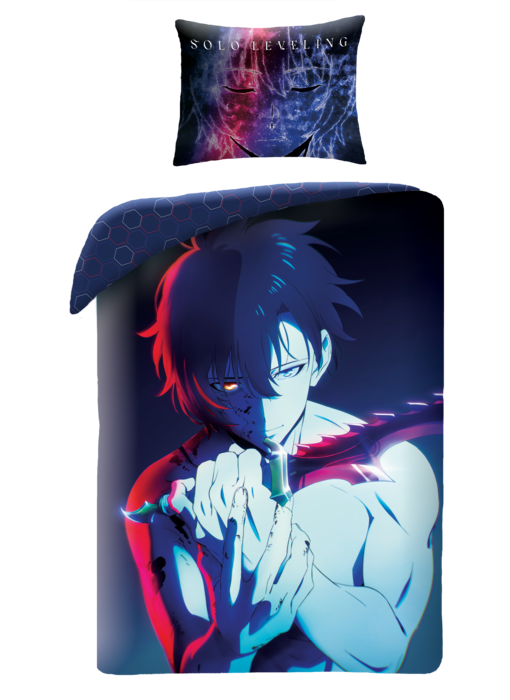 SOLO LEVELING Dekbedovertrek Sung Jinwoo 140 x 200 + 70 x 90 cm Polyester
