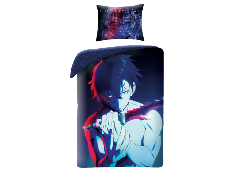 SOLO LEVELING Sung Jinwoo Duvet Cover - 140 x 200 + 70 x 90 cm - Polyester