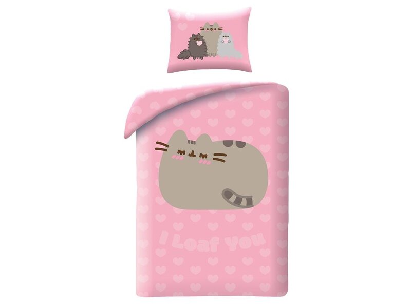 Pusheen Housse de couette Loaf - 140 x 200 + 70 x 90 cm - Polyester