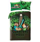 Minecraft Housse de couette Survival Mode - 140 x 200 + 70 x 90 cm - Polyester