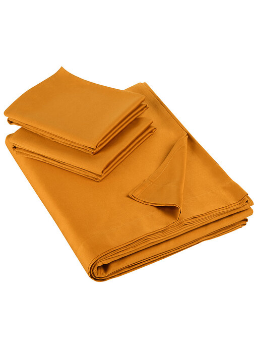 De Witte Lietaer Parure de draps Olivia 280 x 280 cm, satin de coton cuivré