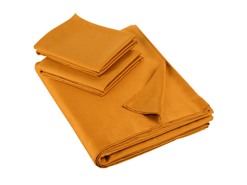 De Witte Lietaer Olivia Bettwäscheset Copper - 280 x 280 cm + 2 x 60 x 70 cm – Satin-Baumwolle