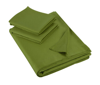 De Witte Lietaer Olivia Sheet Set 280 x 280 cm Cactus Satin Cotton