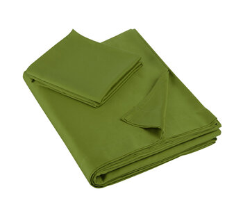 De Witte Lietaer Parure de draps Olivia Cactus 180 x 280 + 60 x 70 en satin de coton