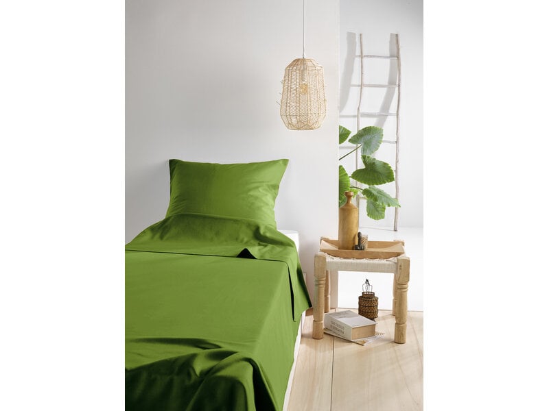 De Witte Lietaer Bettwäsche-Set Olivia Cactus – Einzelbett – 180 x 280 cm – Satin-Baumwolle