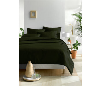 De Witte Lietaer Housse de couette Olivia Kahki 200 x 200 cm en satin de coton