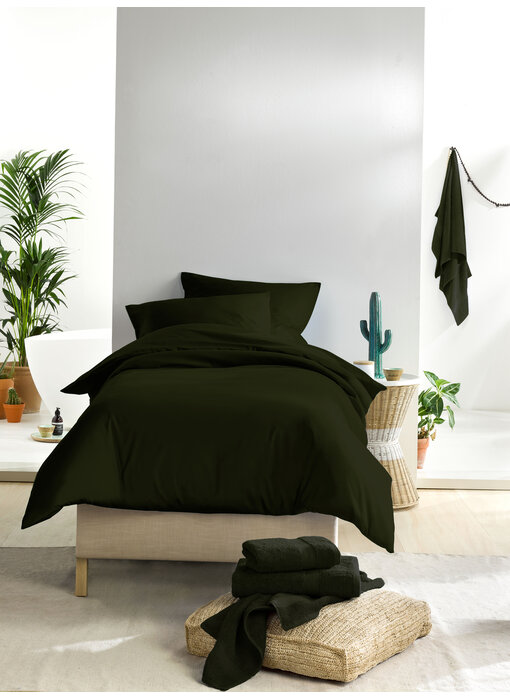 De Witte Lietaer Duvet cover Olivia Kahki 140 x 200/220 cm Cotton Satin