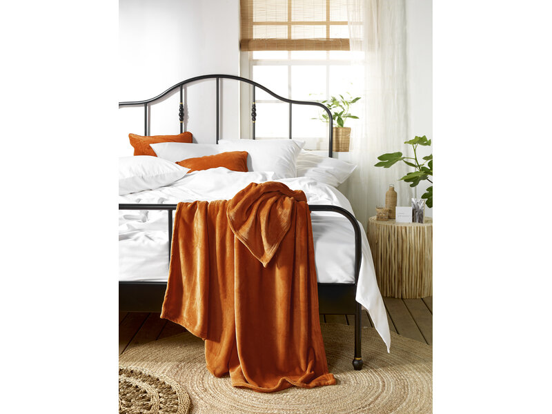 De Witte Lietaer Fleece-Karodecke Snuggly Copper – 150 x 200 cm – Polyester