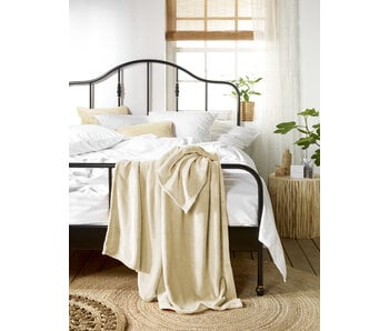 De Witte Lietaer Fleece Plaid Snuggly Sand 150 x 200 cm Polyester