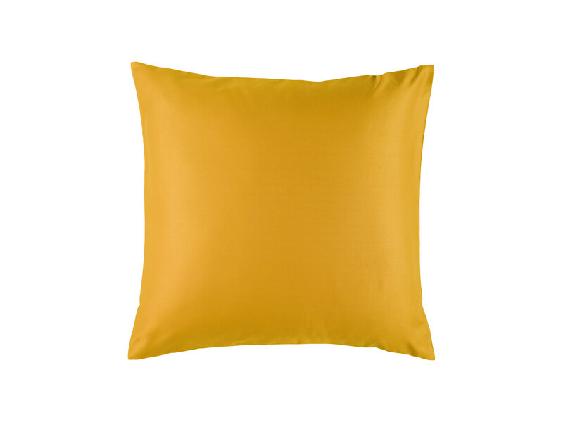 De Witte Lietaer Olivia Golden Yellow Pillowcase - 63 x 63 cm - Yellow - Cotton Satin