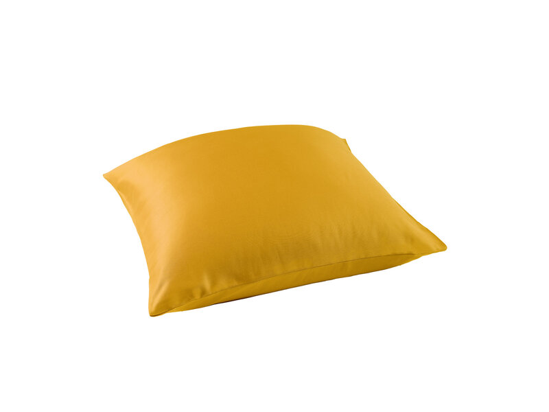 De Witte Lietaer Taie d'oreiller Olivia jaune doré - 63 x 63 cm - Jaune - Satin de coton