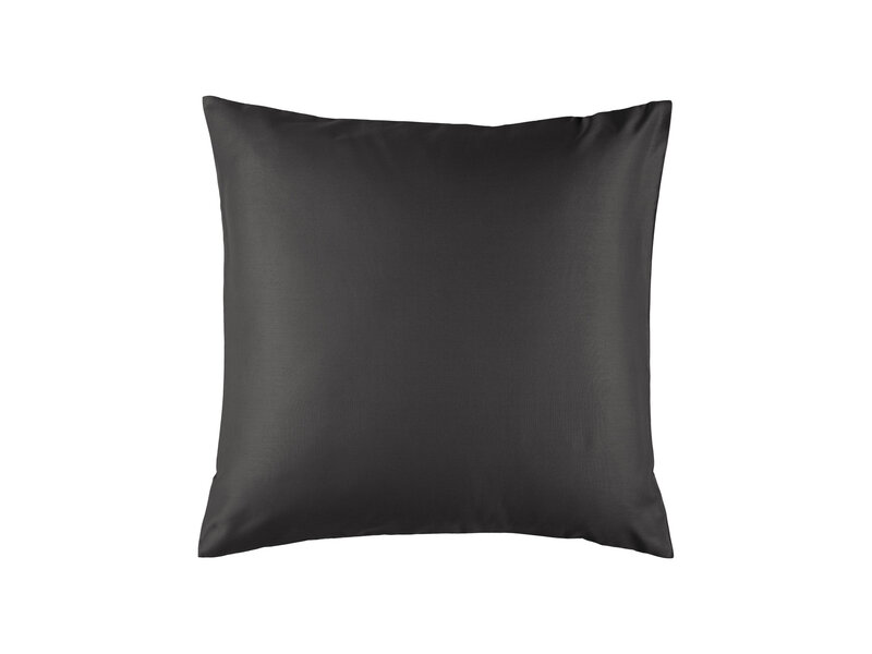 De Witte Lietaer Kussensloop Olivia Ebony - 63 x 63 cm - Zwart - Katoen Satijn