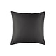 Taie d'oreiller Olivia Ebony 63 x 63 cm en satin de coton