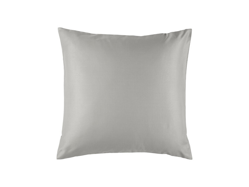De Witte Lietaer Taie d'oreiller Olivia Dove - 63 x 63 cm - Grise - Satin de coton