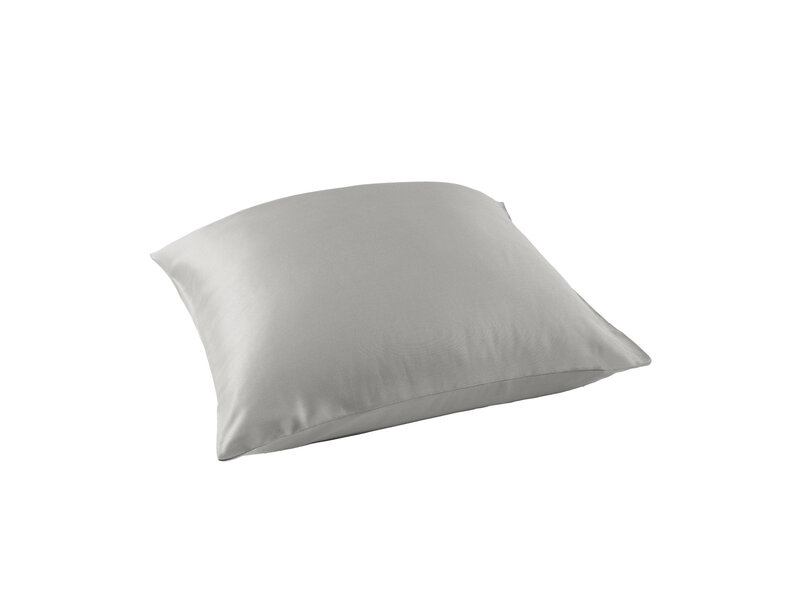 De Witte Lietaer Taie d'oreiller Olivia Dove - 63 x 63 cm - Grise - Satin de coton
