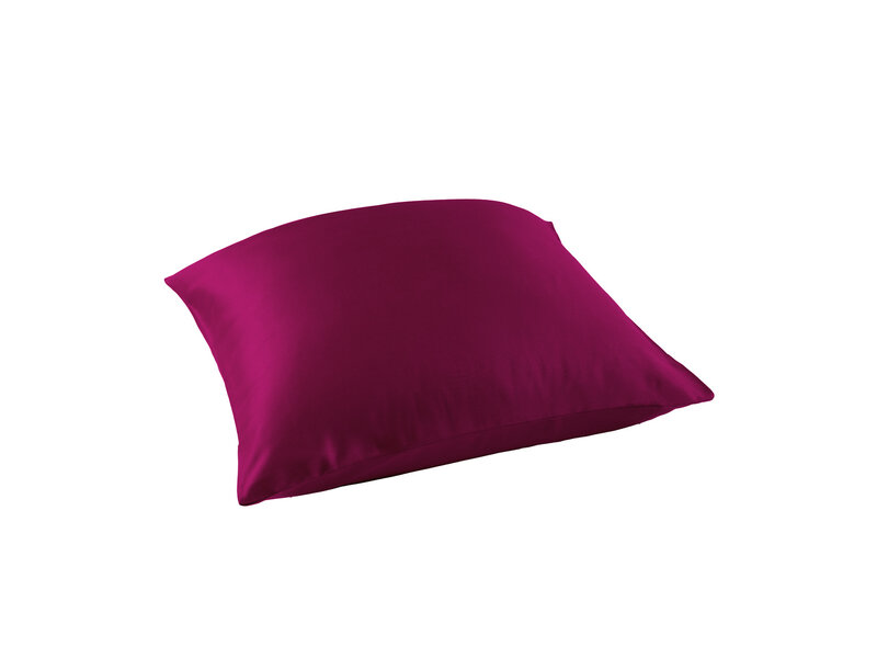 De Witte Lietaer Kussensloop Olivia Beet Red - 63 x 63 cm - Rood - Katoen Satijn