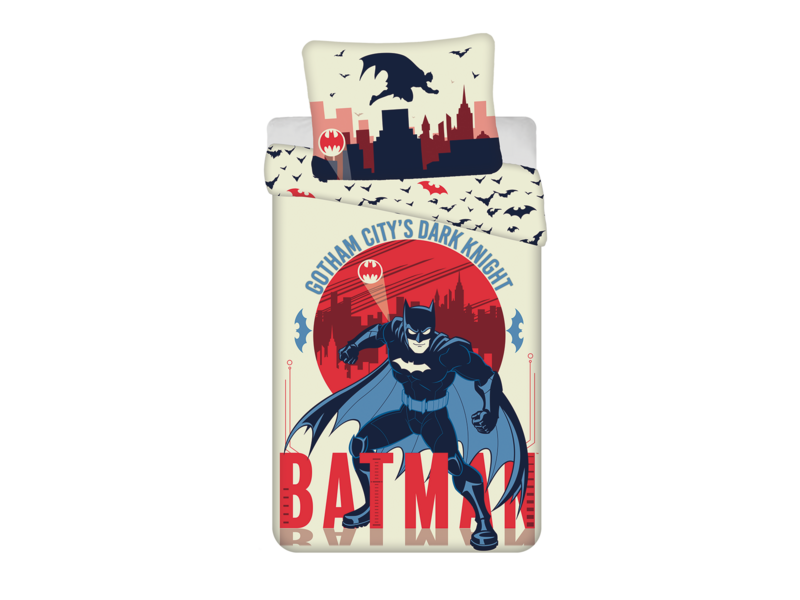 Batman Housse de couette Dark Knight - 140 x 200 + 70 x 90 cm - Coton