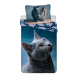 Sweet Home Housse de couette bleue russe - 140 x 200 + 70 x 90 cm - Coton