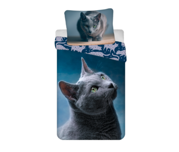 Sweet Home Dekbedovertrek Blauwe Rus 140 x 200 + 70 x 90 cm Katoen