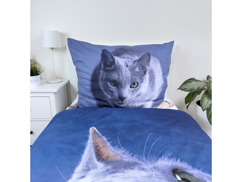 Sweet Home Dekbedovertrek Blauwe Rus - 140 x 200 + 70 x 90 cm - Katoen