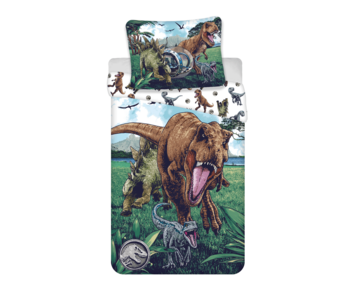 Jurassic World Bettbezug-Trio 140 x 200 + 70 x 90 cm, Baumwolle