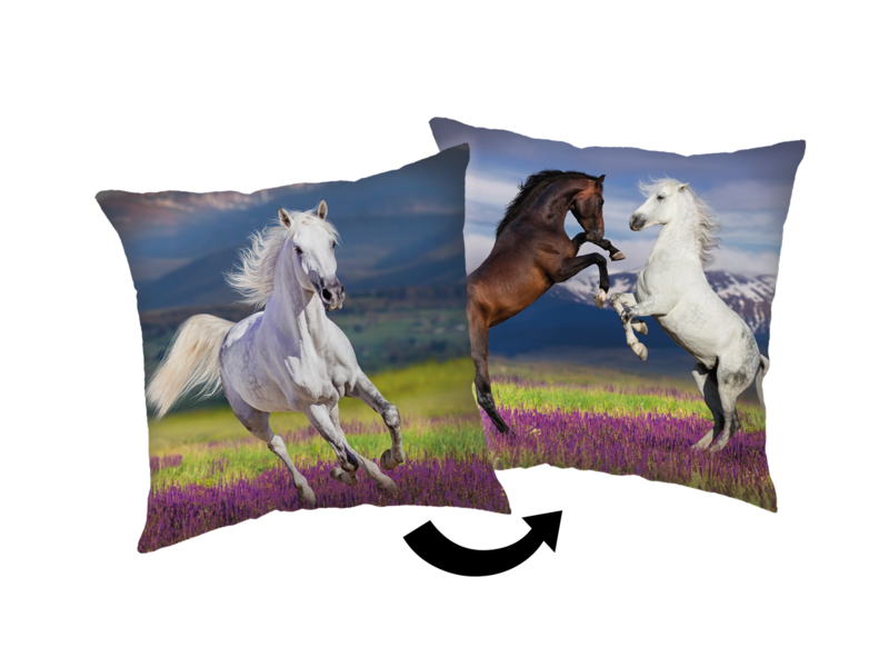 Sweet Home Decorative cushion Horses - 40 x 40 cm - Polyester