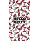 Hello Kitty Strandlaken Strik - 70 x 140 cm - Katoen
