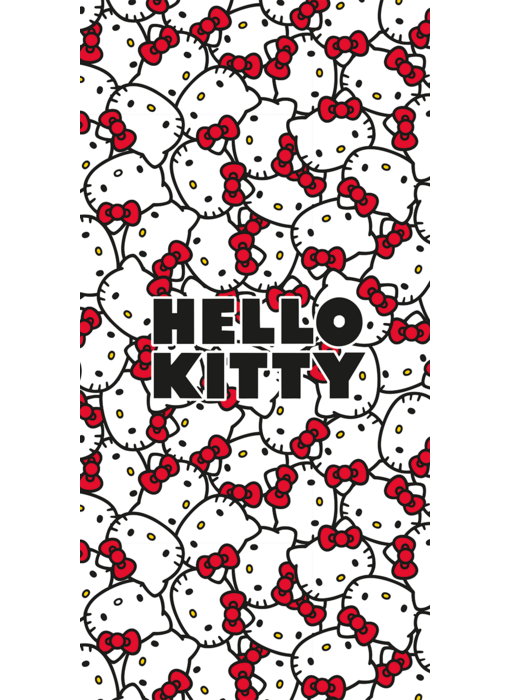 Hello Kitty Strandlaken Strik 70 x 140 cm Katoen