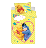 Disney Winnie the Pooh BABY / Peuter dekbedovertrek  Smile - 135 x 100 + 40 x 60 cm - Katoen