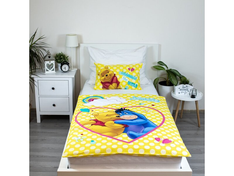 Disney Winnie the Pooh Baby/Toddler duvet cover Smile - 135 x 100 + 40 x 60 cm - Cotton