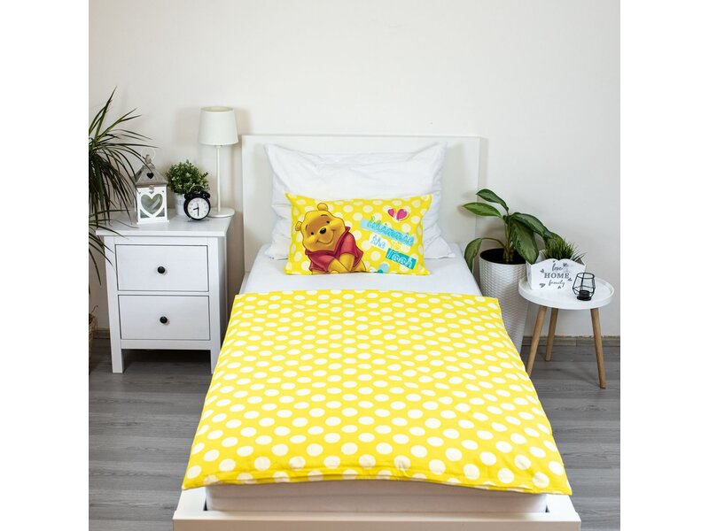 Disney Winnie the Pooh Baby/Toddler duvet cover Smile - 135 x 100 + 40 x 60 cm - Cotton