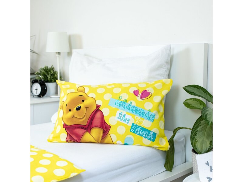 Disney Winnie the Pooh Housse de couette bébé/enfant en bas âge Smile - 135 x 100 + 40 x 60 cm - Coton
