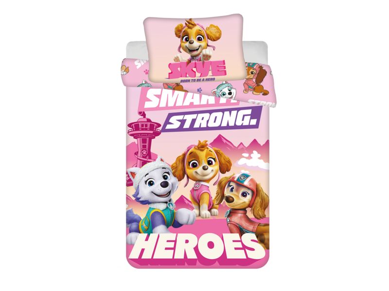 PAW Patrol BABY/Toddler duvet cover Strong Heroes - 135 x 100 + 40 x 60 cm - Cotton