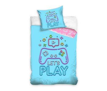 Dreamee Dekbedovertrek Gamer 140 x 200 + 60 x 70 cm Katoen