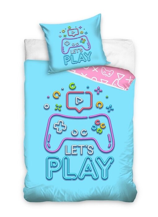 Dreamee Bettbezug Gamer 140 x 200 + 60 x 70 cm Baumwolle