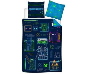 Minecraft Duvet cover Survival Mode 140 x 200 + 65 x 65 cm Polyester