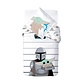Housse de couette Trooper 140 x 200 cm + 60 x 70 cm en coton