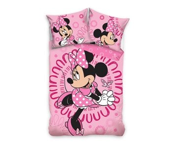 Disney Minnie Mouse Bettbezug Butterfly140 x 200 cm + 60 x 70 cm Baumwolle