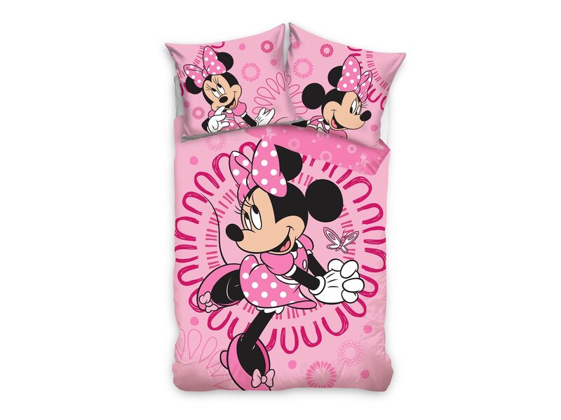 Disney Minnie Mouse Dekbedovertrek Butterfly - 140 x 200 + 60 x 70 cm - Katoen