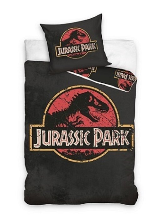 Jurassic Park Duvet cover Logo 140 x 200 + 60 x 70 cm Cotton
