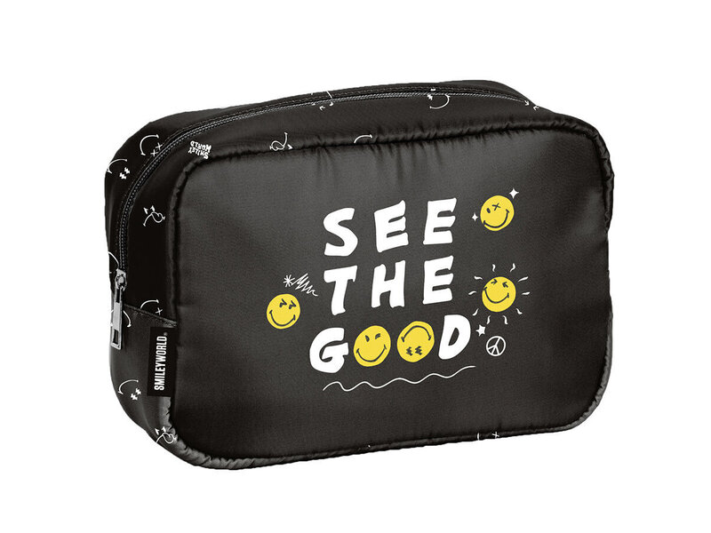 Smiley Toiletry bag See the Good - 23.5 x 15.5 x 9 cm - Polyester