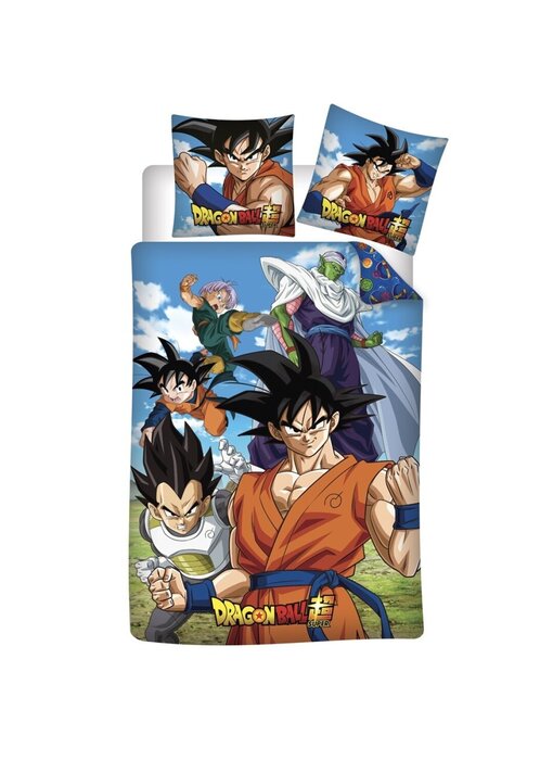 Dragon Ball Z Housse de couette - 140 x 200 cm - 65 x 65 cm - Coton