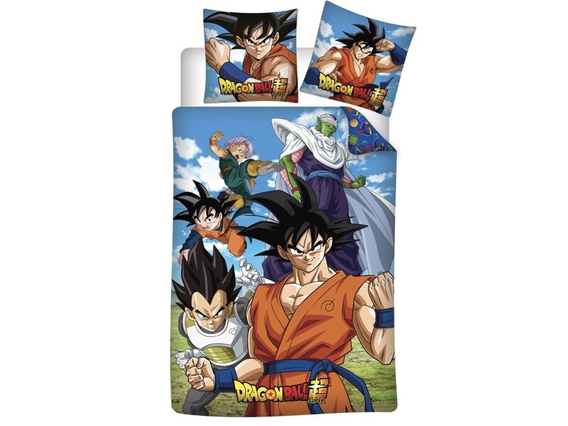 Dragon Ball Z Housse de couette - 140 x 200 cm - 65 x 65 cm - Coton